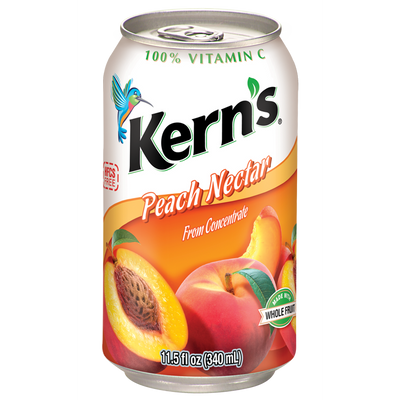 Kern's Peach Juice 11.5oz Bottle