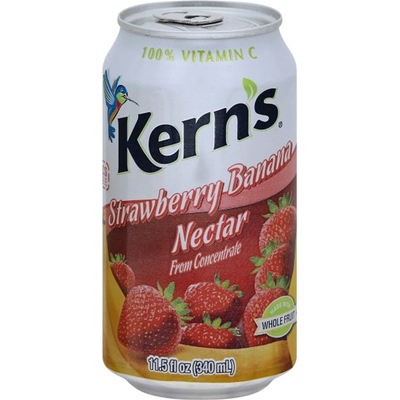 Kern's Strawberry Banana Nectar Juice 11.5oz Can