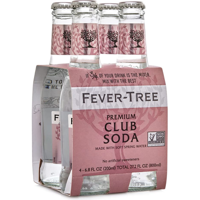 Fever-Tree Club Soda 4 Pack 6.8oz Bottles