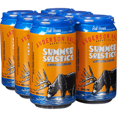 Anderson Valley Summer Solstice Seasonal Ale 6 Pack 12 oz Cans