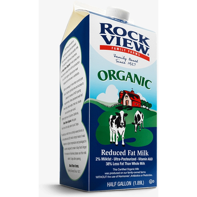 Rockview 2% Reduced Fat Milk 1.89L Carton