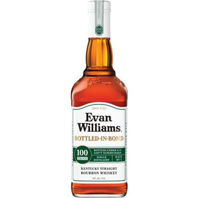 Evan Williams White Label Bottled-in-Bond Kentucky Straight Bourbon Whiskey 750mL