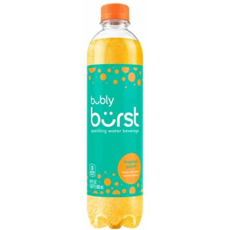 Bubly Burst Tropical Punch Sparkling Water Bottle