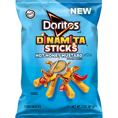 Doritos Corn Snacks, Hot Honey Mustard, Sticks 3 Oz