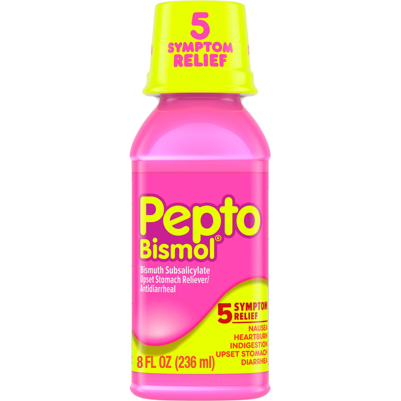 Pepto Bismol Pepto-Bismol Upset Stomach Reliever/Antidiarrheal Liquid Original - 8 Oz 8oz Bottle