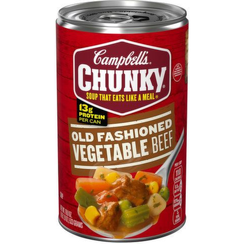 Campbell Chunky Old Fashioned Vegetable Beef Soup 18.8oz Can