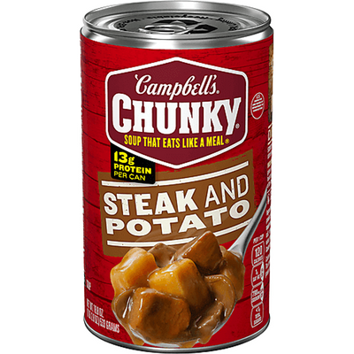 Campbell's Chunky Steak and Potato Soup 18.8oz Can