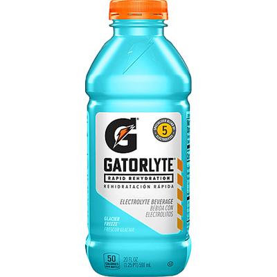 Gatorade Gatorlyte Electrolyte Beverage Glacier Freeze 20oz Bottle