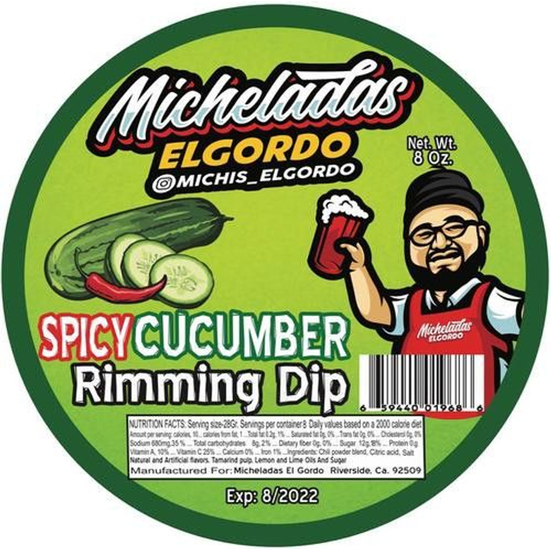 Micheladas El Gordo Spicy Cucumber Rimming Dip 8oz Dip