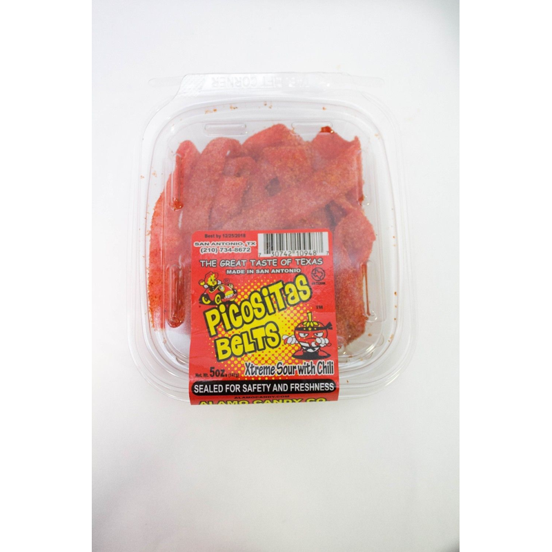 Alamo Candy Picositas Belts Tub 5oz