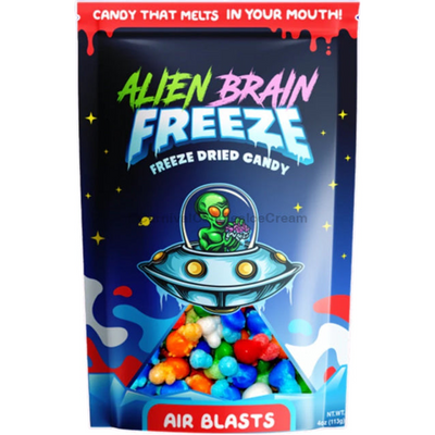 Alien Brain Freeze Air Blasts Freeze Dried Candy 4oz Bag