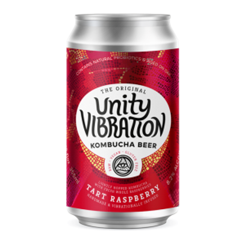 Unity Vibration Kombuchelada Tart Raspberry 12oz