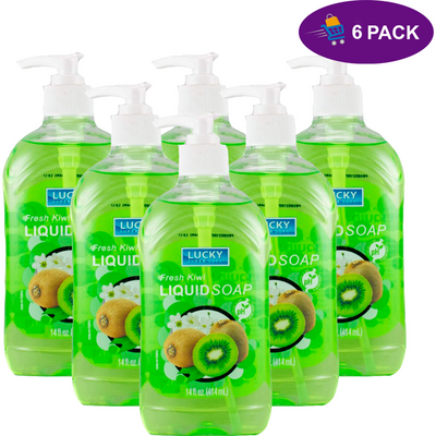 Lucky Super Soft Liquid Soap, Fresh Kiwi