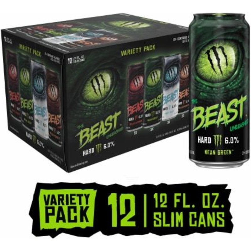 The Beast Unleashed Monster Flavored Hard Beverage Variety Pack