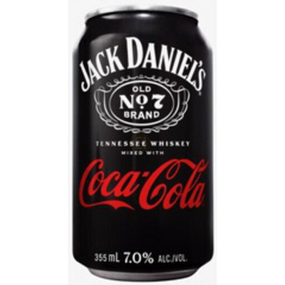 Jack Daniels Coca Cola 12oz Can