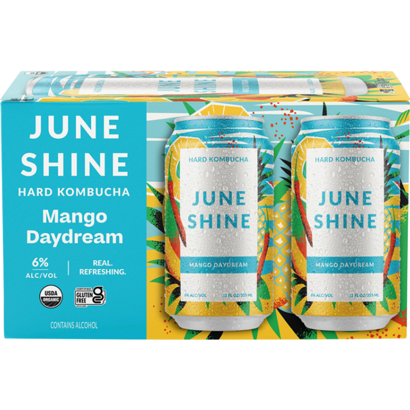 June Shine Mango Daydeam Hard Kombucha 16oz