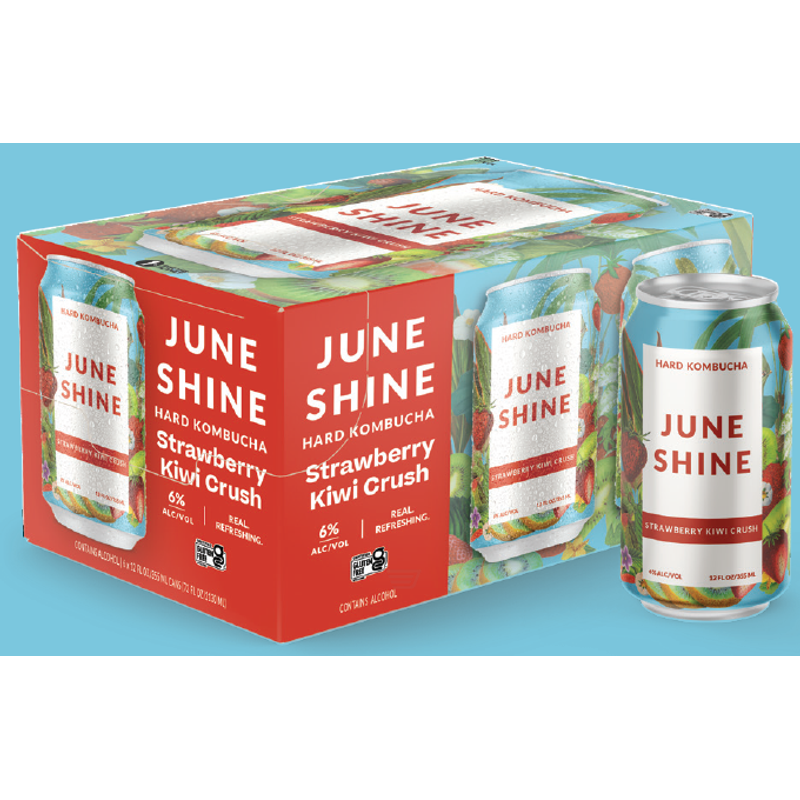 JuneShine Strawberry Kiwi Crush 6 Pack 12oz Cans