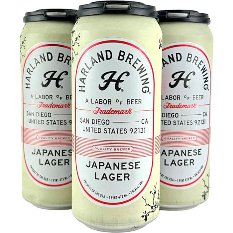 Harland Brewing Japanese Lager 6 Pack 12oz