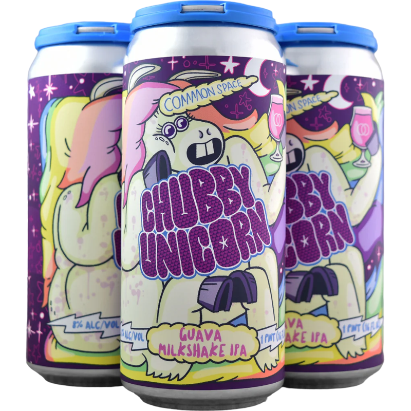 Common Space Brewery Chubby Unicorn Guava Milkshake IPA 4 Pack 16oz Cans