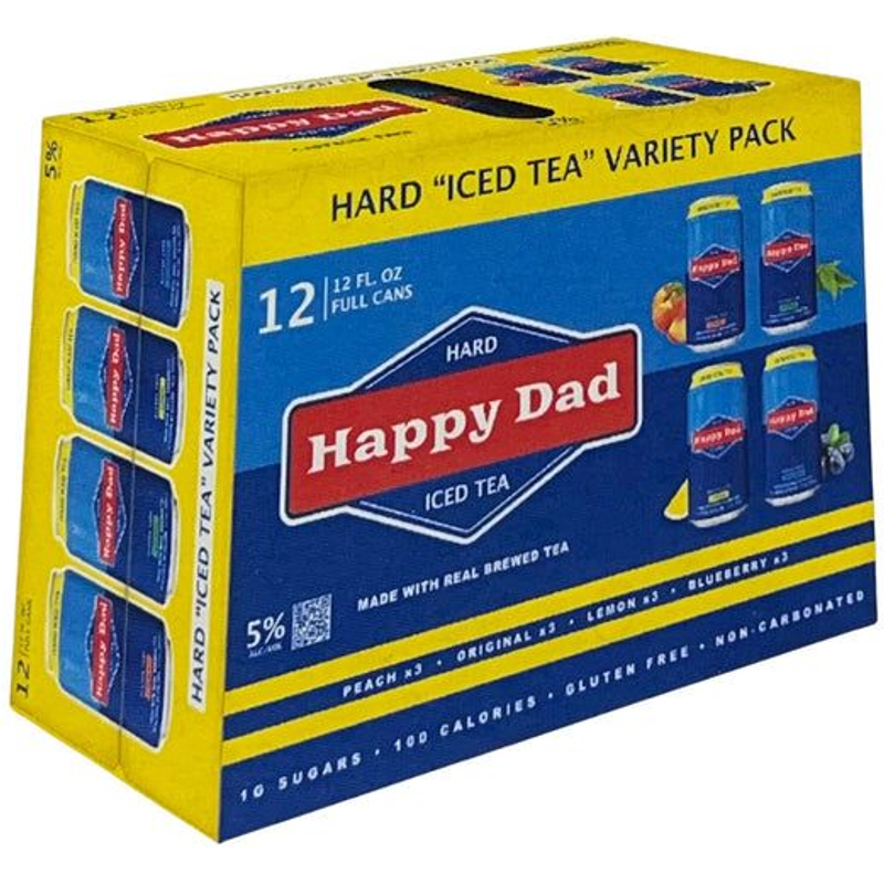 Hot Spot Happy Dads Ice Tea Variety Pack 12 Pack 12oz