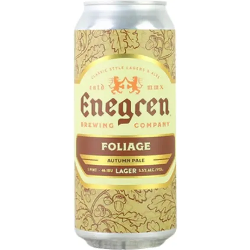 Enegren Brewing Co. Foliage Autumn Lager Beer 16oz Can