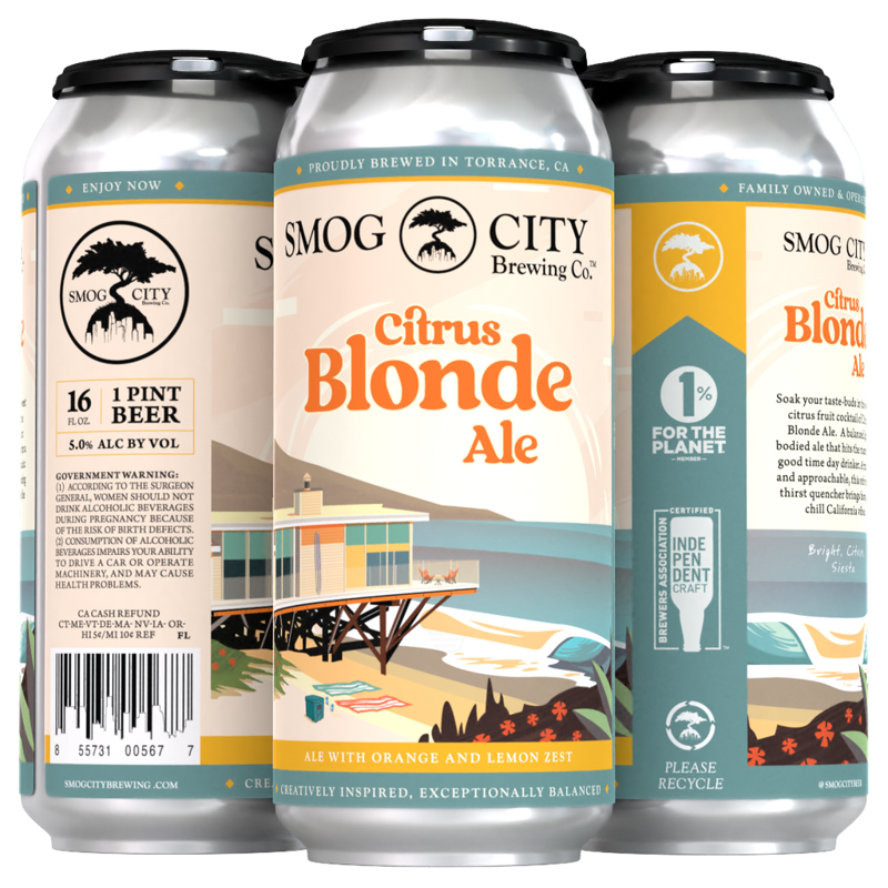 Smog City Citrus Blonde 4 Pack 16oz