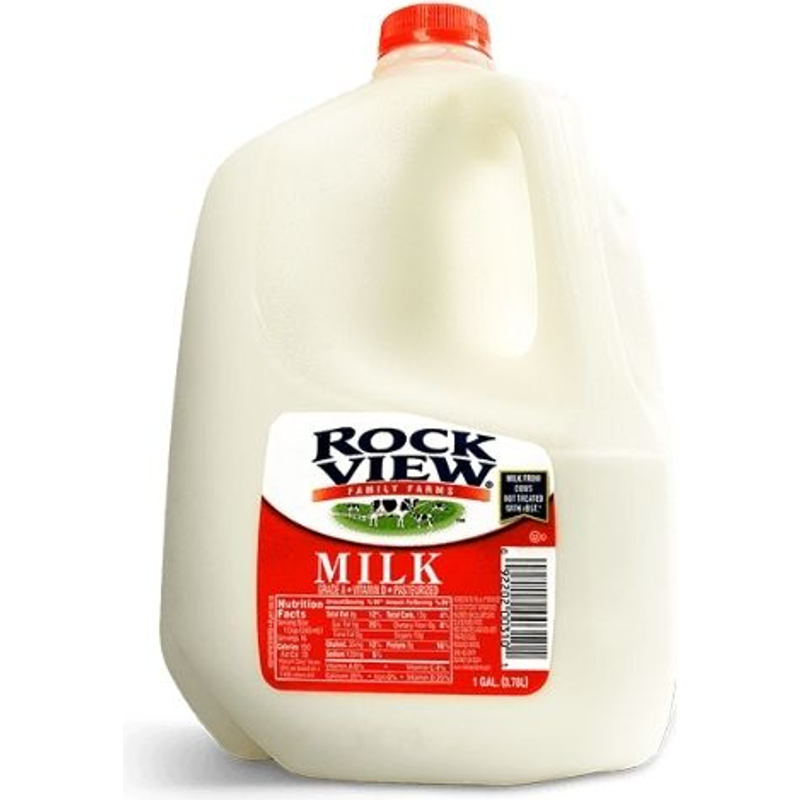 Rockview Whole Milk 12oz Bottle