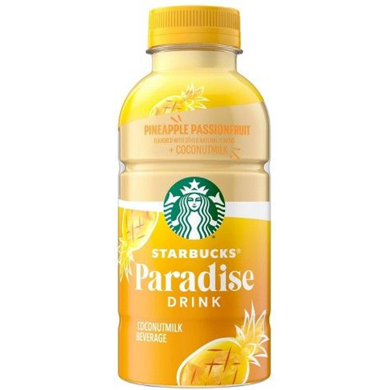 Starbucks Coconutmilk Beverage, Pineapple Passionfruit, Paradise Drink 14 Fl Oz Bottle