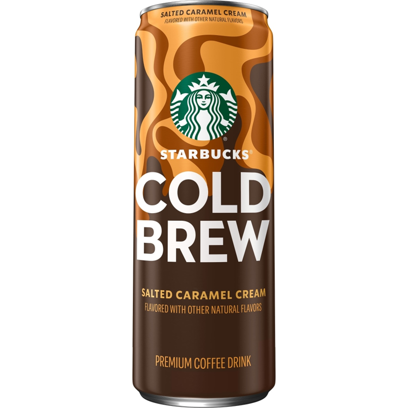 Starbucks Cold Brew Salted Caramel Cream Premium Coffee Drink 11oz Bottle