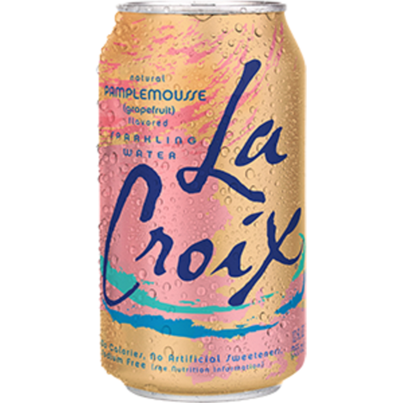 La Croix Sparkling Water Pamplemousse (Grapefruit) 12 oz Can