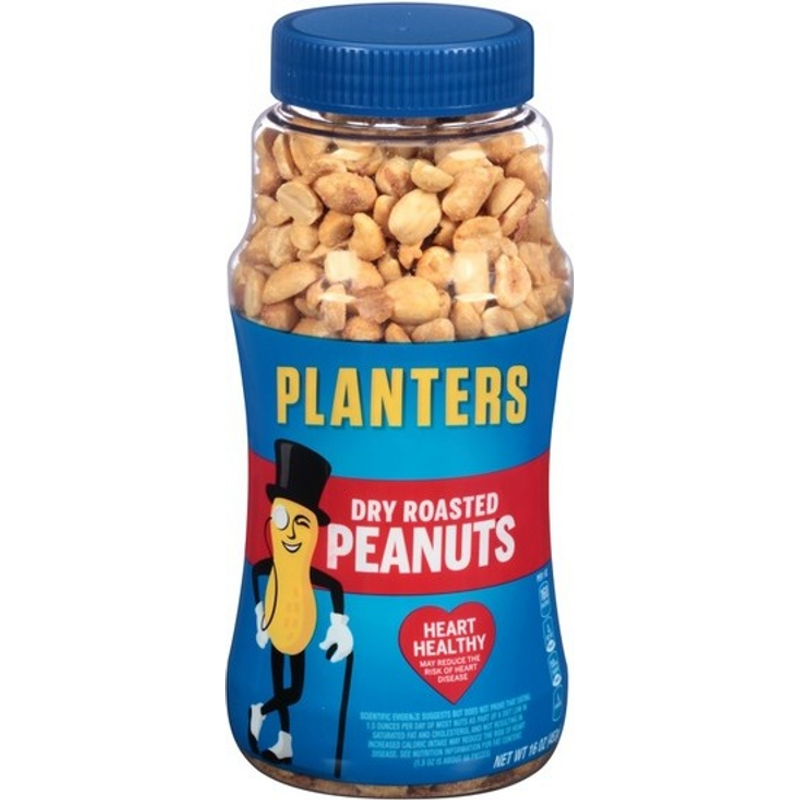 Planters Dry Roasted Peanuts 2oz Container