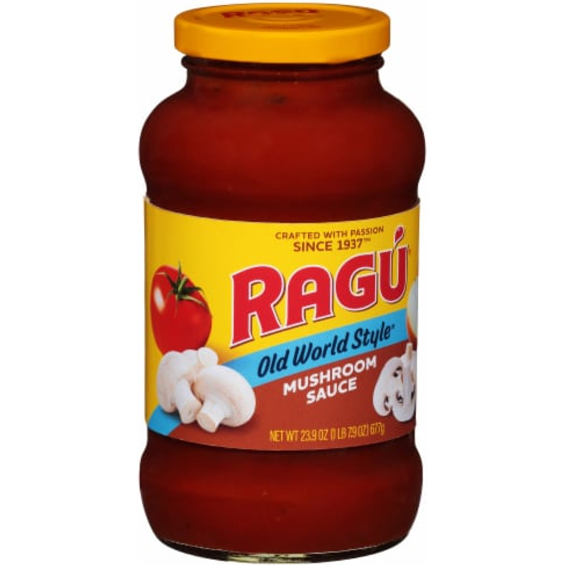 Ragu Old World Style Mushroom Pasta Sauce 23.9oz Jar