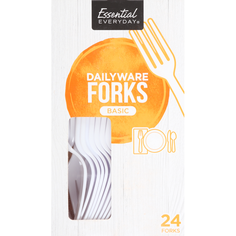 Essential Everyday Dailyware Forks 24x 2oz Counts