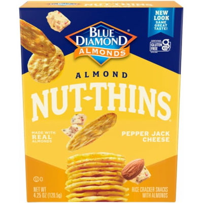 Blue Diamond Almond Nut-Thins Pepper Jack Cheese 4.25 oz