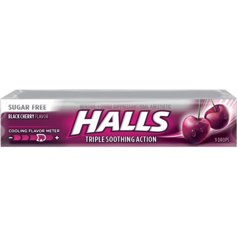 Halls Black Cherry Candy 2oz Count