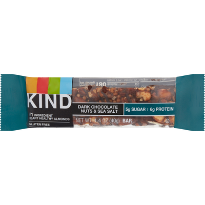 Kind Nuts & Spices Bar Dark Chocolate Nuts & Sea Salt 1.4 oz