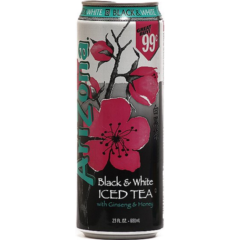 Arizona Black & White Tea 23 oz Can