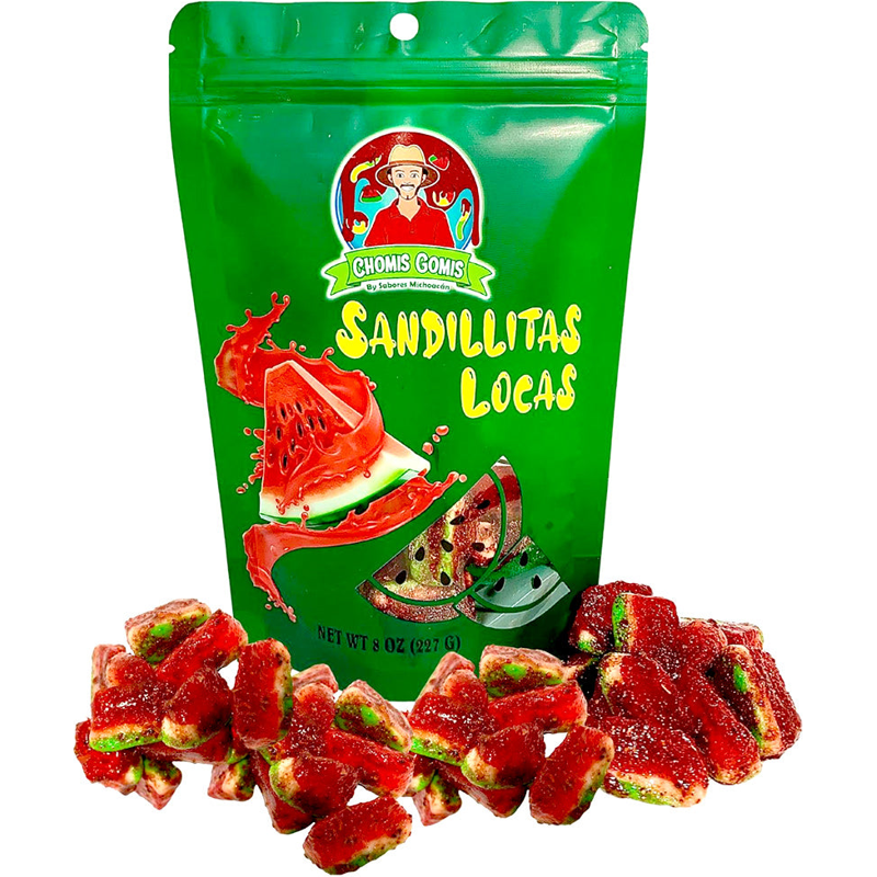 Chomis Gomis Sandillitas Locas 8oz Pouch