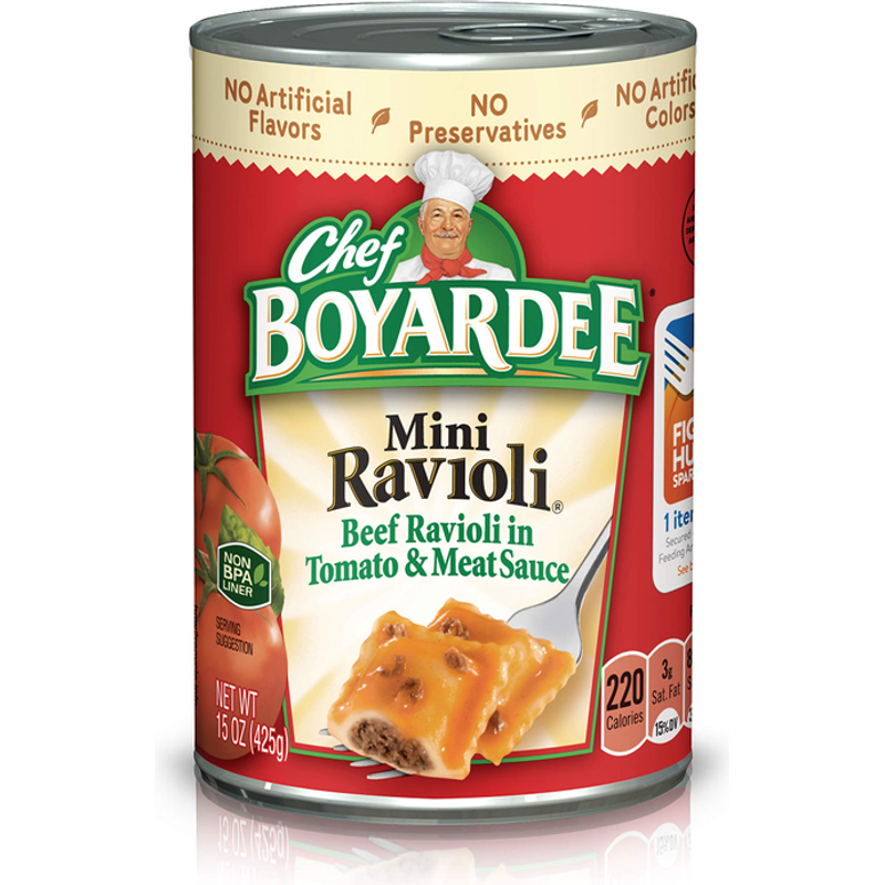 Chef Boyardee Mini Ravioli 15oz Can