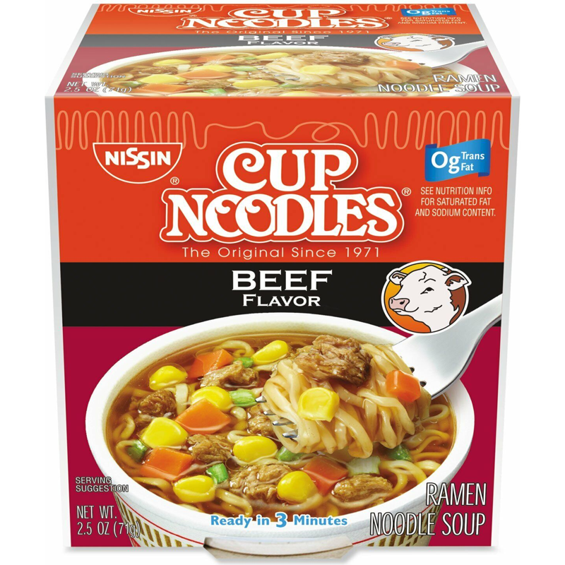 Cup Of Noodles Beef 2.5oz Carton