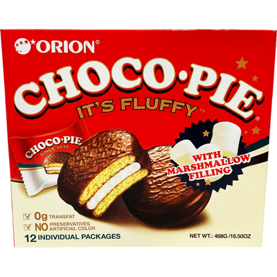 Orion Choco Pie Biscuit Fluffy With Marshmallow Filling