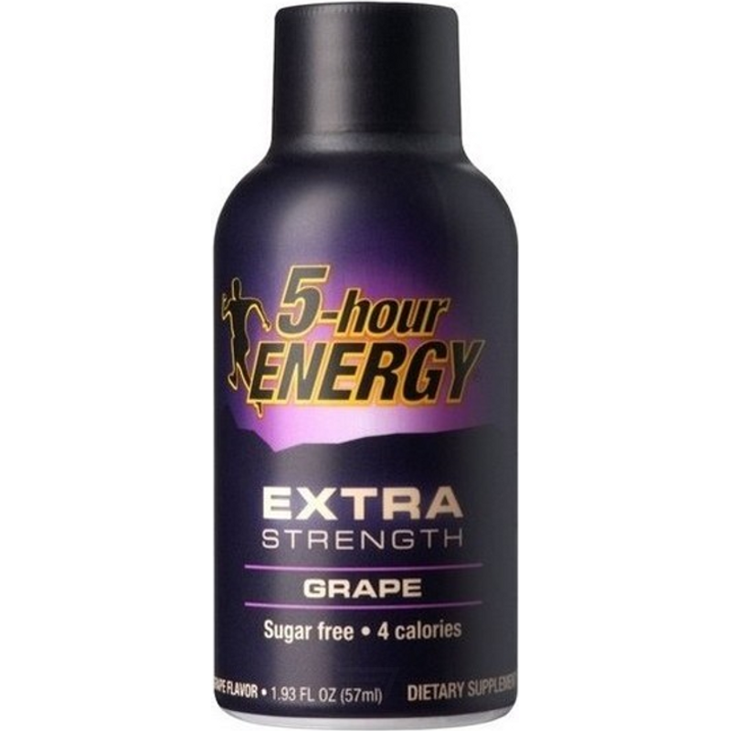 5 Hour Energy Energy Shot, Extra Strength, Grape Flavor