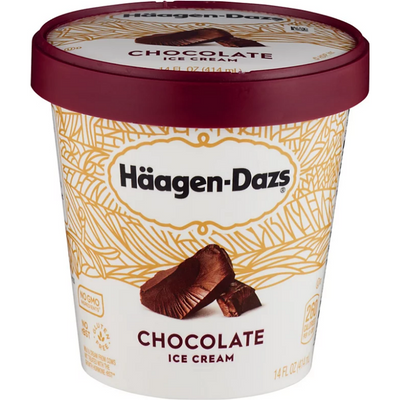 Haagen Dazs Ice Cream, Chocolate Pint