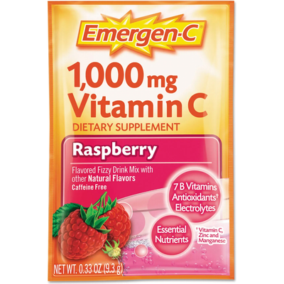 Emergen-C Raspberry Original Formula Immune Support 9.6Sheets Box