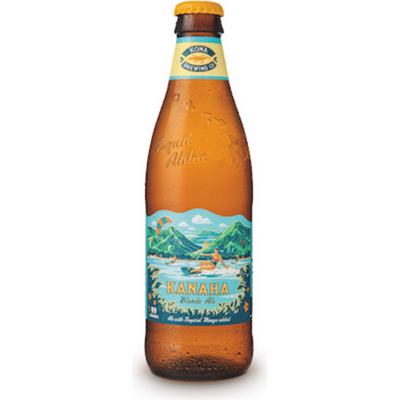 Kona Brewing Co. Light Blonde Ale, 6 Pack 12oz Bottle