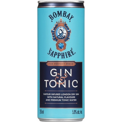 Ready To Drink Bombay & Tonic 250ml Can