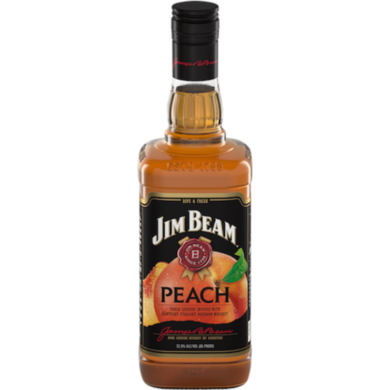 Jim Beam Peach Liqueur infused with Kentucky Straight Bourbon Whiskey 750mL