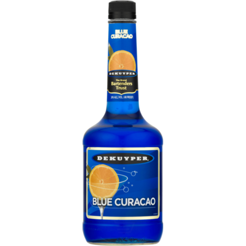 DeKuyper Blue Curacao Liqueur 1L Bottle