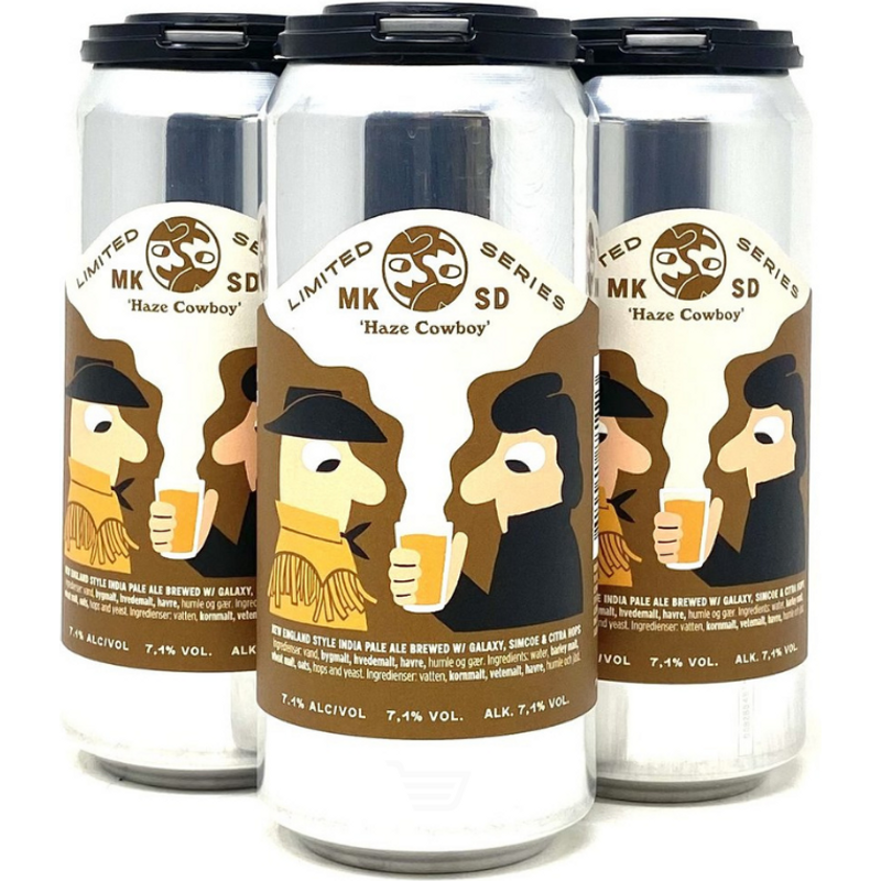 Mikkeller Cowboy Hazy IPA 4 Pack 16 oz Cans 7.1% ABV