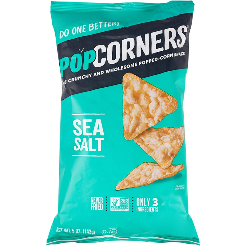 Popcorners Sea Salt Popped Corn Chips 5oz Bag